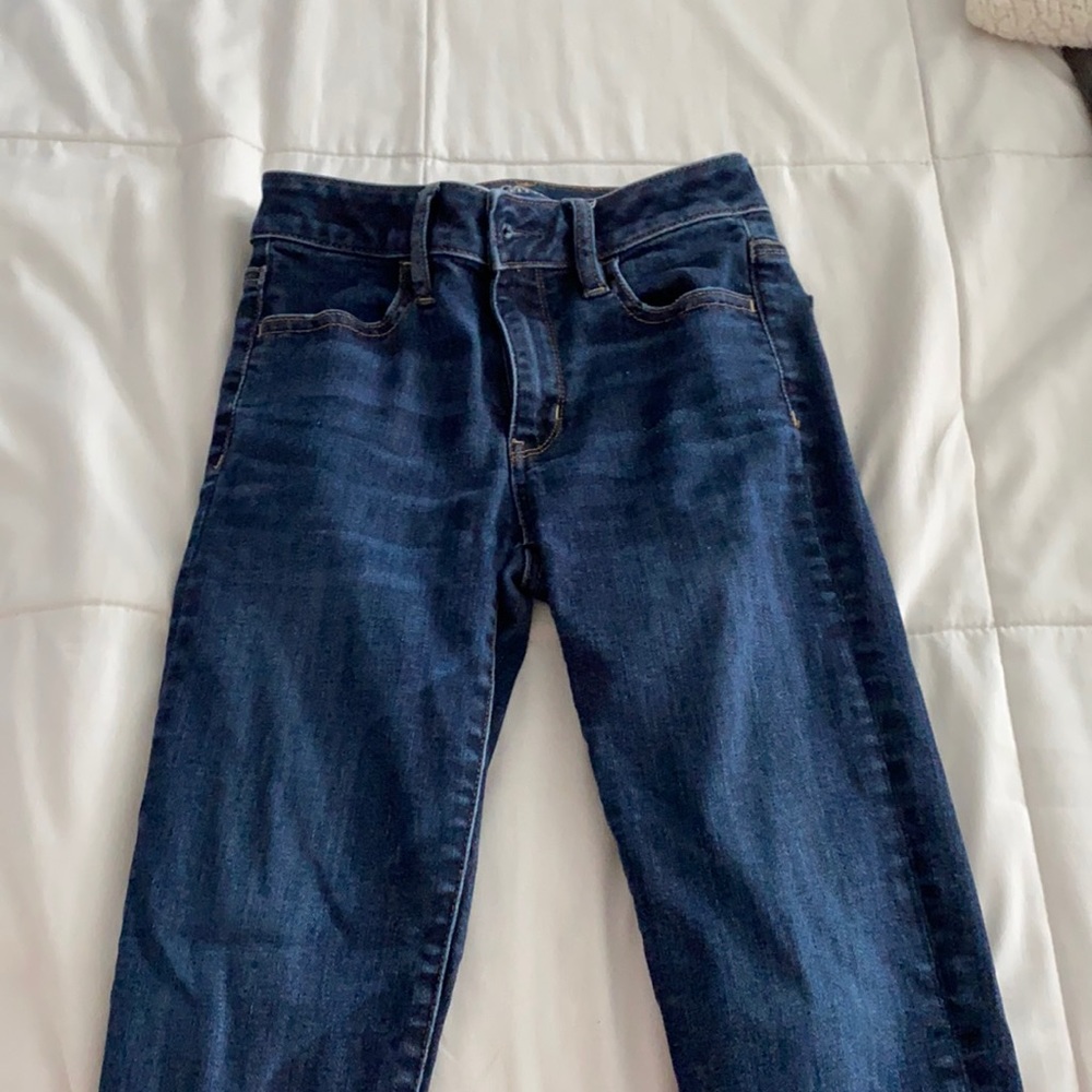 High Rise Dark Wash Skinny Jeans